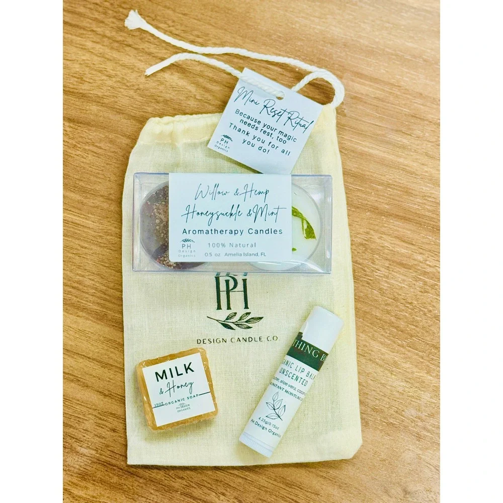 PH Design Candle Co. Mini Reset Ritual Aromatherapy Candles Soap‎ Lip Balm
